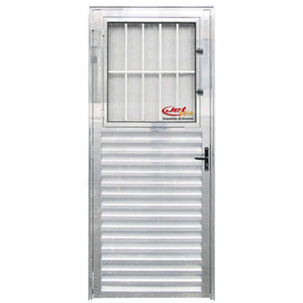 Porta de Aluminio Social 2,10 X 0,80 E